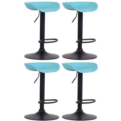 CLP Anaheim 4er Set Kunststoff-Barhocker - Modern & Höhenverstellbar CLP Anaheim 4er Set Kunststoff-Barhocker - Modern & Höhenverstellbar