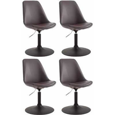Ensemble de 4 chaises Maverick - Réglables, Pivotantes, Similicuir - Publicité Ensemble de 4 chaises Maverick - Réglables, Pivotantes, Similicuir - Publicité
