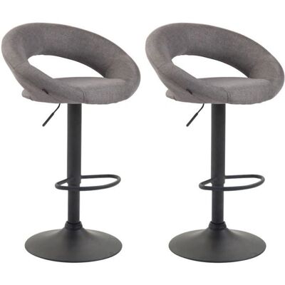 Homestoreking Olinda Grau/Schwarz Barhocker Set - Modernes Ergonomisches Design Homestoreking Olinda Grau/Schwarz Barhocker Set - Modernes Ergonomisches Design