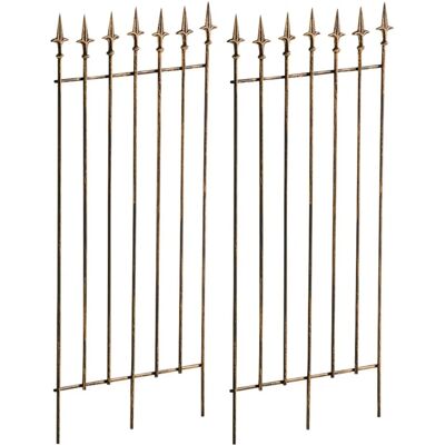 CLP - Set 2 bronzene Gartenrankgitter - Gartenzäune CLP - Set 2 bronzene Gartenrankgitter - Gartenzäune