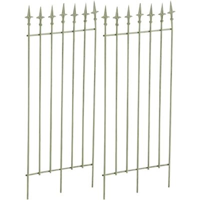 CLP Gartenrankgitter-Set - Antikgrün 2er Pack CLP Gartenrankgitter-Set - Antikgrün 2er Pack