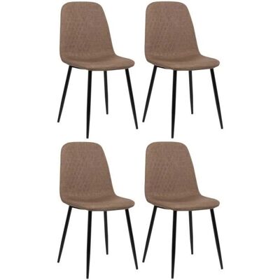 CLP Ensemble de 4 Chaises Giverny - Mobilier Moderne - Publicité CLP Ensemble de 4 Chaises Giverny - Mobilier Moderne - Publicité