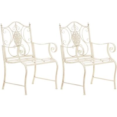 Sedia da Giardino Punjab CLP - Crema Antica - Resistente alle Intemperie Sedia da Giardino Punjab CLP - Crema Antica - Resistente alle Intemperie