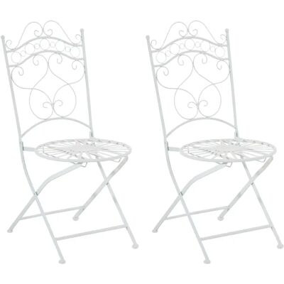 CLP - Ensemble de Chaises de Jardin - Style Vintage - 92x40x50cm - Publicité CLP - Ensemble de Chaises de Jardin - Style Vintage - 92x40x50cm - Publicité