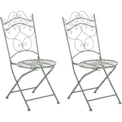 CLP - Silla de Jardín Exterior Elegante - Estilo Vintage Rústico CLP - Silla de Jardín Exterior Elegante - Estilo Vintage Rústico