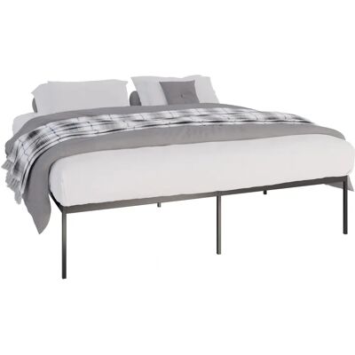 Pricenet Fargo Metallbett - Moderner Minimalistischer Stil - Schwarz - Bett Pricenet Fargo Metallbett - Moderner Minimalistischer Stil - Schwarz - Bett