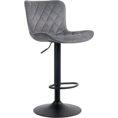 CLP Emma Taburete de Bar Terciopelo - Ajustable, Giratorio, Diseño Moderno CLP Emma Taburete de Bar Terciopelo - Ajustable, Giratorio, Diseño Moderno
