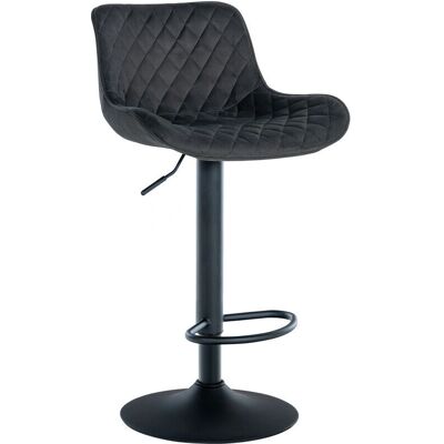 CLP Taburete de bar Minosa Negro Terciopelo - Sgabello CLP Taburete de bar Minosa Negro Terciopelo - Sgabello