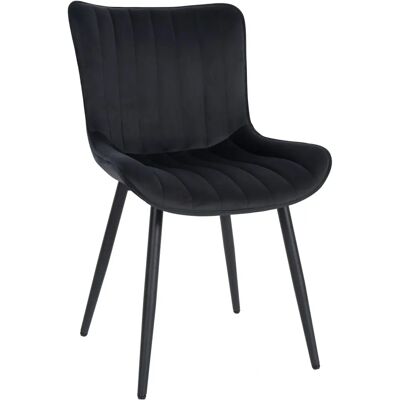 Pricenet Sedia in velluto Largo - Sedia moderna e stabile per sala da pranzo Pricenet Sedia in velluto Largo - Sedia moderna e stabile per sala da pranzo