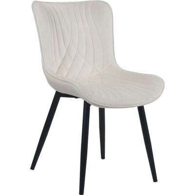 Pricenet Silla de Terciopelo Brady Crema - Silla Pricenet Silla de Terciopelo Brady Crema - Silla