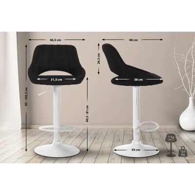 Homestoreking Milet Taburete de Bar Ajustable - Taburete Homestoreking Milet Taburete de Bar Ajustable - Taburete