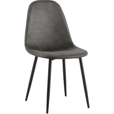 CLP Napier Moderner Esszimmerstuhl - Gepolstert, Schwarz, 88cm Hoch CLP Napier Moderner Esszimmerstuhl - Gepolstert, Schwarz, 88cm Hoch