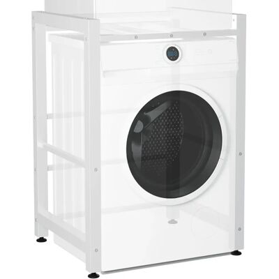 Pricenet Medina Estante para Lavadoras Blanco - Estante para Lavadoras Pricenet Medina Estante para Lavadoras Blanco - Estante para Lavadoras