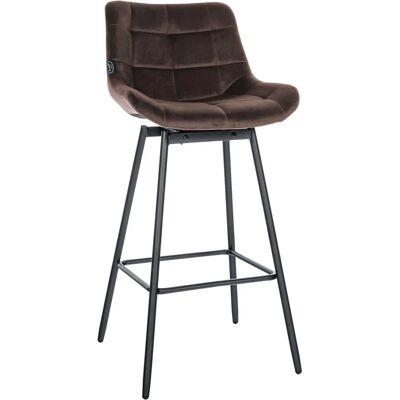 CLP Weston Tabouret de Bar Pivotant en Velours - Tabouret de Bar - Publicité CLP Weston Tabouret de Bar Pivotant en Velours - Tabouret de Bar - Publicité