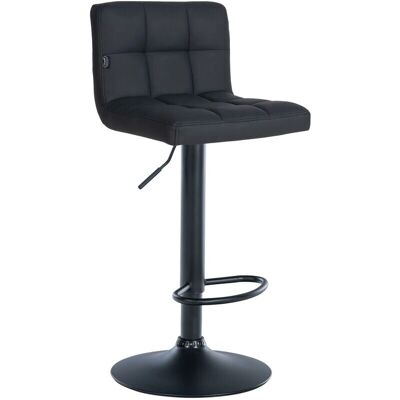 CLP Feni Taburete de Bar - Ajustable, Cuero Sintético, Negro CLP Feni Taburete de Bar - Ajustable, Cuero Sintético, Negro
