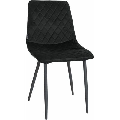 Pricenet Telde Silla de Terciopelo - Patas Metálicas Estables - Asiento de Comedor Elegante Pricenet Telde Silla de Terciopelo - Patas Metálicas Estables - Asiento de Comedor Elegante