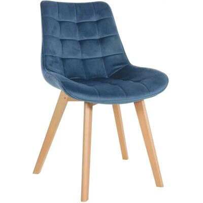 Pricenet Chaise en velours bleu - Chaise - Publicité Pricenet Chaise en velours bleu - Chaise - Publicité