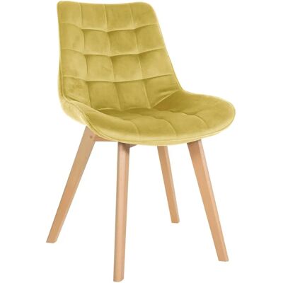 Silla de terciopelo Pricenet Bäck - Estilo escandinavo - Asiento cómodo - Silla de comedor Silla de terciopelo Pricenet Bäck - Estilo escandinavo - Asiento cómodo - Silla de comedor