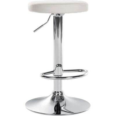 Taburete de bar CLP Ponte - Ajustable, giro 360°, Cuero sintético Taburete de bar CLP Ponte - Ajustable, giro 360°, Cuero sintético