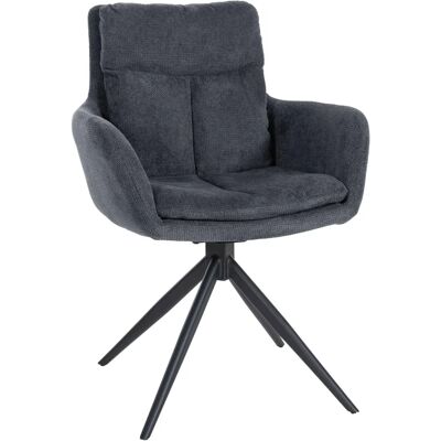 Silla de comedor Vilas negra de CLP - Moderna y giratoria Silla de comedor Vilas negra de CLP - Moderna y giratoria