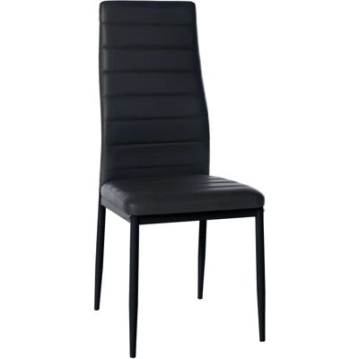 Silla de comedor Mayfair negro/cuero sintético CLP Silla de comedor Mayfair negro/cuero sintético CLP