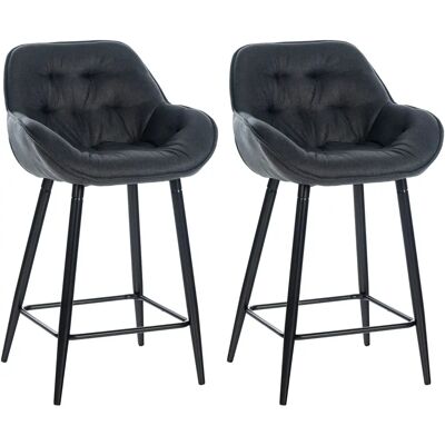 CLP Gibson Tabourets de Bar Gris Foncé - Type Bar - Publicité CLP Gibson Tabourets de Bar Gris Foncé - Type Bar - Publicité