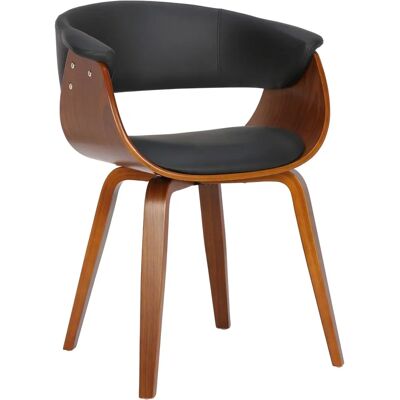 Pricenet Bruce Stuhl - Moderner Kunstleder Schwarz - Stuhl Pricenet Bruce Stuhl - Moderner Kunstleder Schwarz - Stuhl
