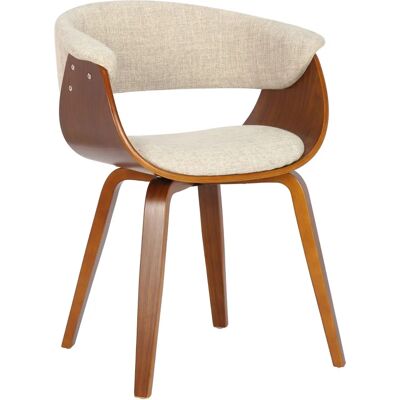 Silla de Tela Bruce Crema - Estilo Escandinavo Moderno Silla de Tela Bruce Crema - Estilo Escandinavo Moderno