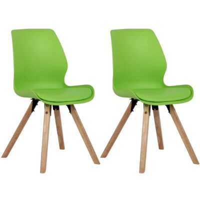 Set de 2 Sillas Luna Verdes de CLP Set de 2 Sillas Luna Verdes de CLP