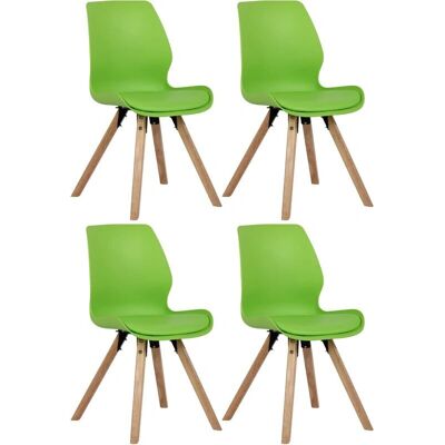 CLP Luna Verde Juego de 4 Sillas - Sillas de Salón CLP Luna Verde Juego de 4 Sillas - Sillas de Salón