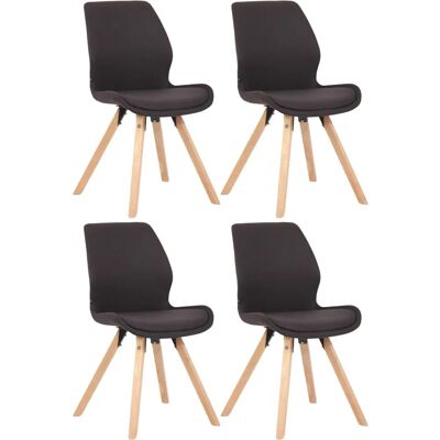 Ensemble de 4 Chaises Lounge Noires - Chaises de Salle à Manger - Publicité Ensemble de 4 Chaises Lounge Noires - Chaises de Salle à Manger - Publicité