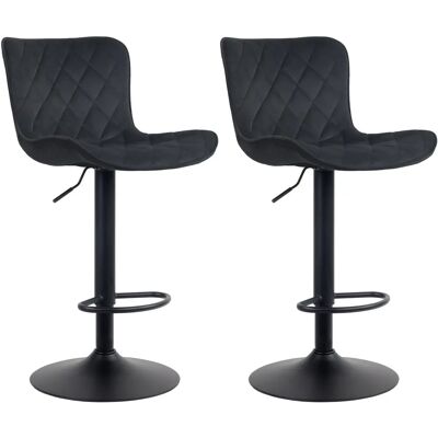 CLP Emma Samt Barhocker - Höhenverstellbar Drehbar Modern CLP Emma Samt Barhocker - Höhenverstellbar Drehbar Modern