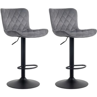 CLP - Höhenverstellbarer Samt Barhocker - Modernes Design CLP - Höhenverstellbarer Samt Barhocker - Modernes Design