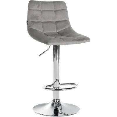 CLP Jerry Samtvelour-Barhocker - Verstellbare Höhe, Modern CLP Jerry Samtvelour-Barhocker - Verstellbare Höhe, Modern