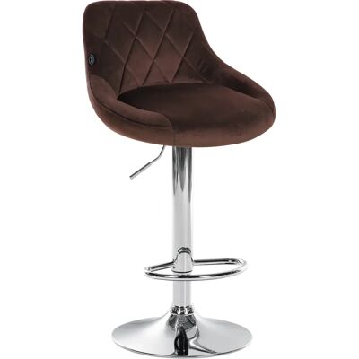 CLP Lazio Barhocker - Verstellbar, Drehbar, Samt Velours CLP Lazio Barhocker - Verstellbar, Drehbar, Samt Velours