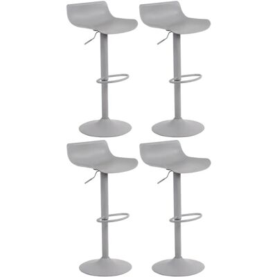 CLP - Aveiro Set aus 4 grauen Barhockern CLP - Aveiro Set aus 4 grauen Barhockern
