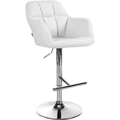 CLP Weiß Natoma Kunstleder Barhocker - Bar Stool CLP Weiß Natoma Kunstleder Barhocker - Bar Stool