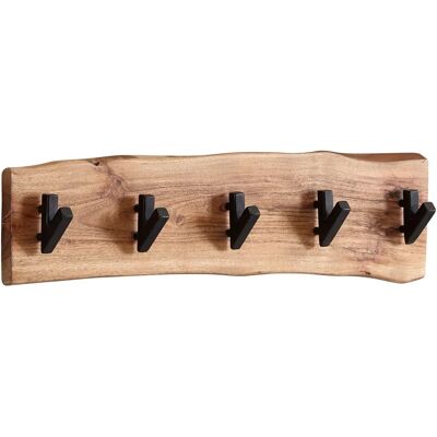 Wohnling Akazie Wandgarderobe - 5 Haken - 60cm Wohnling Akazie Wandgarderobe - 5 Haken - 60cm