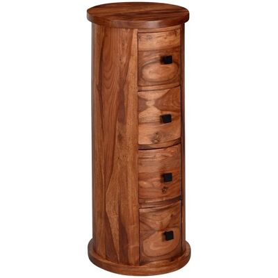 FineBuy Sheesham Sideboard - Rustik Stauraum, 35cm FineBuy Sheesham Sideboard - Rustik Stauraum, 35cm