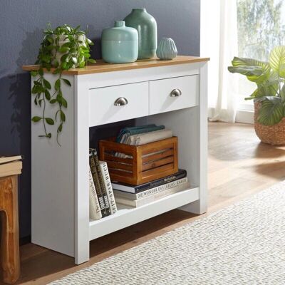 Wohnling Weiß Konsolentisch 85x35x76cm Modern Schmal Wohnling Weiß Konsolentisch 85x35x76cm Modern Schmal