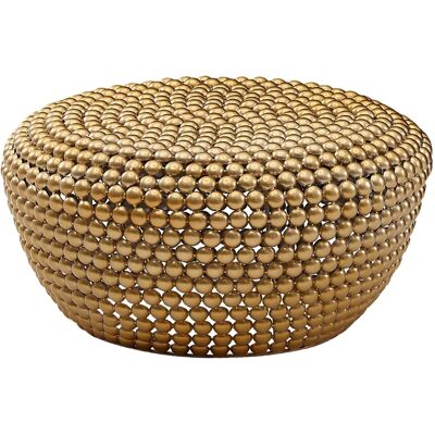 Wohnling Arany Alumínium Kerek Szófapadló - 60x60x30 cm Wohnling Arany Alumínium Kerek Szófapadló - 60x60x30 cm