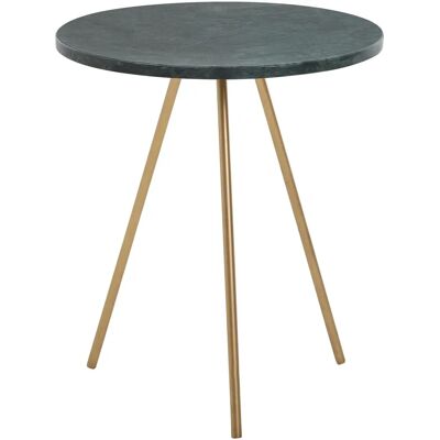 Wohnling Grüner Marmor Beistelltisch - Kompaktes Modernes Design Wohnling Grüner Marmor Beistelltisch - Kompaktes Modernes Design