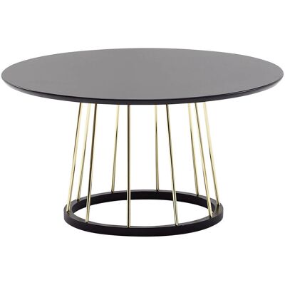 Wohnling Schwarzer runder Couchtisch - Salontisch Wohnling Schwarzer runder Couchtisch - Salontisch