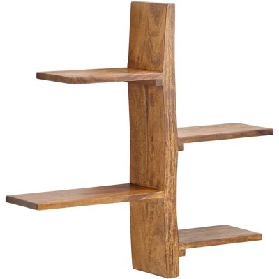 Wohnling Sheesham Wandregal - Modern, Handgefertigt, Baum-Form - 58x60x15cm - Hängeregal Wohnling Sheesham Wandregal - Modern, Handgefertigt, Baum-Form - 58x60x15cm - Hängeregal