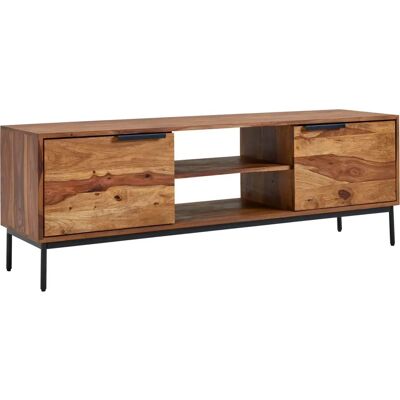 Wohnling Sheesham Lowboard - Für Fernseher bis 60 Zoll Wohnling Sheesham Lowboard - Für Fernseher bis 60 Zoll