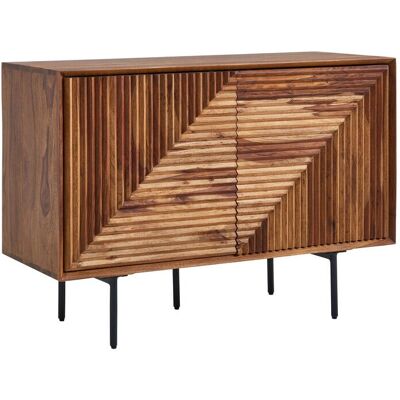 Wohnling Sheesham Massivholz Sideboard - Modernes Stauraum-Möbel Wohnling Sheesham Massivholz Sideboard - Modernes Stauraum-Möbel