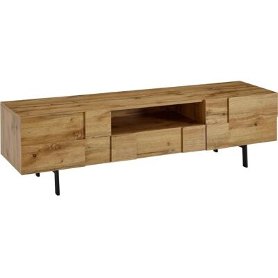 Wohnling Eiche Lowboard - 2 Türen TV-Kommode Wohnling Eiche Lowboard - 2 Türen TV-Kommode