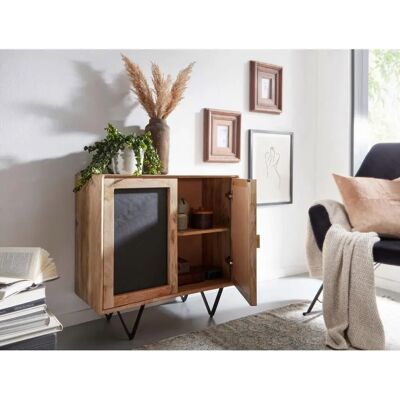WOHLING Mango/Anthrazit Sideboard - Stauraum & Modernes Design WOHLING Mango/Anthrazit Sideboard - Stauraum & Modernes Design