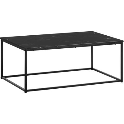 Wohnling Schwarzer Marmor Couchtisch 100x60x40 cm - Beistelltisch Wohnling Schwarzer Marmor Couchtisch 100x60x40 cm - Beistelltisch