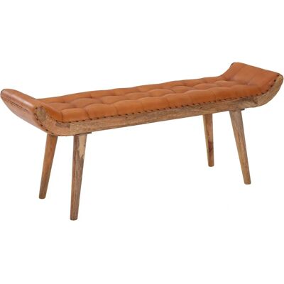 FineBuy Banc en Cuir 125x50x38 cm - Banc, Bois massif & Cuir, Chesterfield - Publicité FineBuy Banc en Cuir 125x50x38 cm - Banc, Bois massif & Cuir, Chesterfield - Publicité